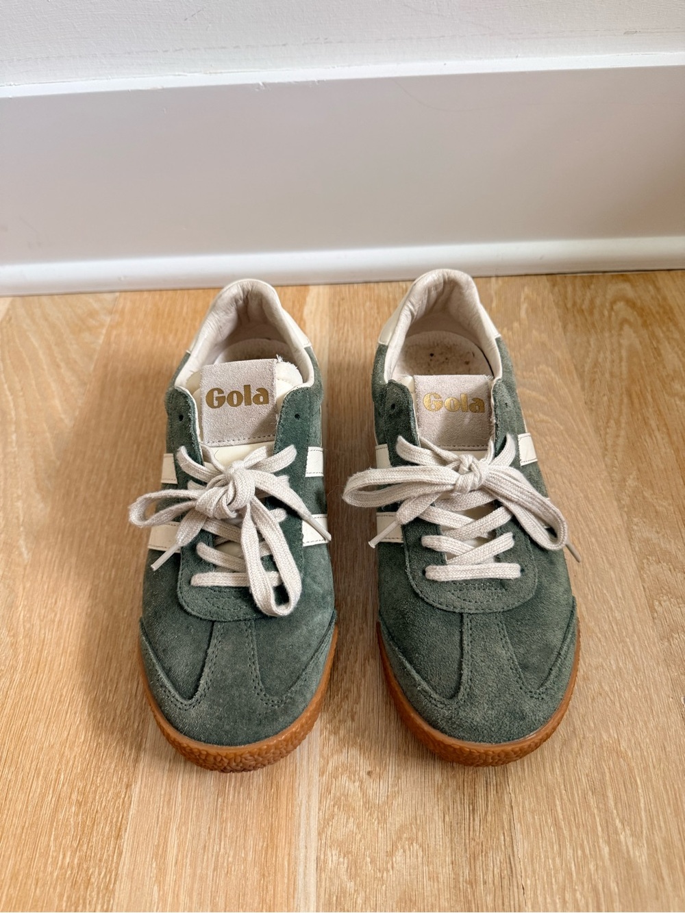 Gola Elan Sneakers Green White Women’s Size 7 - Picture 2 of 6